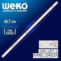 49'' V16 Art3 2452 Rev3.2 2 - Uhd Left 2 - 48.7 Cm 4 Ledli - Wk-282 Tv Led Bar Tvnizi Açıp İçindeki Led Barla Birebir Aynısı Olduğunu Görmeden Almayınız. Sonrasında İade Almamaktayız.