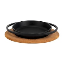 Kabı Lv Eco Y Stv 12 K4 Yuvarlak Kızartma Tavası Ve Ahşap Plaka Çap 12 Cm Dökme Demir Siyah Diğer