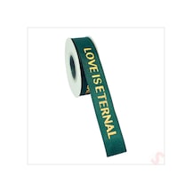 Grogren Kurdele Eternal Altın Baskılı, 2,5cm X 23mt - Yeşil 0 - 99
