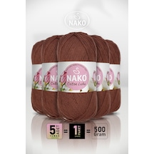 Cotton Lüks - 97556 Kızıl Kahve - 5'li Paket - 100gr/330m - Pamuklu Hırka Yelek Amigurumi İpi