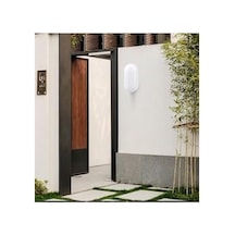 Balkon Lambası Teras Lambası 15w Beyaz Duvar Lambası Beyaz Işık Banyo Lambası Tavan Lambası Beyaz Abanoz