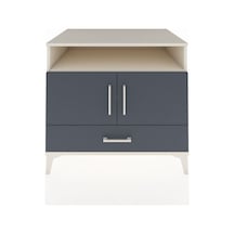 Kronos Şifonyer 3 Raflı Tek Çekmeceli 2 Kapaklı 88x59x80 Aytaşı-antrasit Aytası