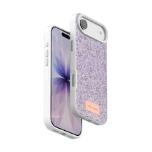 Onegif Apple İphone 17 Air Bright Simli Kapak - Lila Kılıf