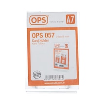 Ops A7 Dikey Eğimli Kartlık Afiş Taşıyıcı Broşürlük
