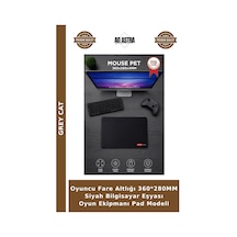 Oyuncu Fare Altlığı 360 280mm Siyah Bilgisayar Eşyası Oyun Ekipmanı Pad Modeli