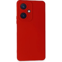 Newface - 166 - Vivo Y27 Kılıf Nano İçi Kadife Silikon - Edntrend - - Kırmızı