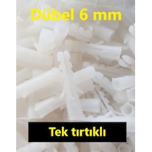 Plastik Dübel 6 Mm-Kraft-Tek Tırtıklı 300 Adet Ar.2 N11.1458