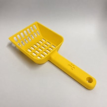 3d Baskı Kedi Kumu Küreği - Geniş Hazneli Eleme Küreği-sarı Çok Renkli