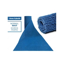 100x300cm Mavi Kıvırcık Paspas-halı Kaymaz Yolluk Lidya 14mm Mavi