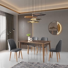 Armin Masa, Merida Sandalye, Haliç Ceviz, Antrasit, 130x80 Ceviz