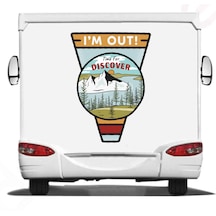 Kamp, Off Road, 4x4, Doğa, Manzara, Adventure Sticker, Araba Oto Motosiklet Karavan Pickup Arazi Suv 02179 15x11 Cm