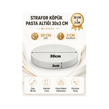 Strafor Köpük Pasta Altığı 30x3 Cm