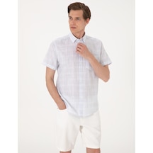 Pierre Cardin Erkek Mavi Gömlek Kısa Kollu 50304523-vr036 Mavi