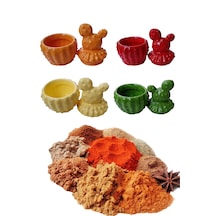 4 Adet Kaktüs Model Baharatlık - Sunumluk Karışık