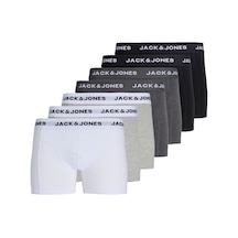 Jack & Jones Erkek Boxer 12285371 Siyah-beyaz-gri Siyah-beyaz-gri