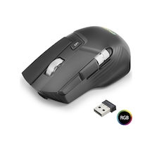 Büro Ev Ofis Bilgisayarı İçin Siyah 10tuş 1000hz 10k Dpı Dual Rgb Kablosuz Gaming Mouse Diğer