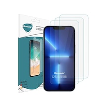 Apple İphone 13 Pro Screen Protector Nano Glass Cam Ekran Koruyucu 3&apos Lü Paket İphone 13 Pro İle Uyumlu Ekran Koruyucu - Şeffaf