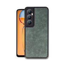 Zengemtx Newface Realme C65 Kılıf Aras Deri Kapak - Koyu Yeşil