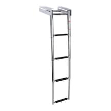 Erol Teleskopik Merdiven 4 Basamaklı Platform Altı Kızaklı 254x1150 mm