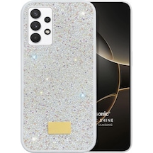 Microsonic Samsung Galaxy Uyumlu A23 Kılıf Cosmic Shine Beyaz -