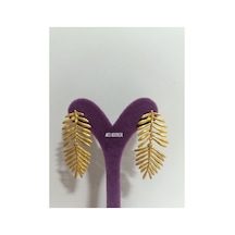 Gold Kaplama Başak Küpe Sarı - 724831138 Sarı
