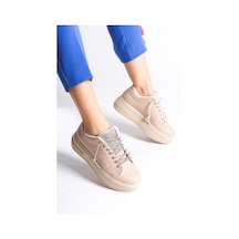 Della Bağcıklı Ortopedik Taban Taşlı Kadın Sneaker Spor Ayakkabı Ctt - Ten Ten Della Bağcıklı Ortopedik Taban Taşlı Kadın Sneaker Spor Ayakkabı Ctt - Ten Ten