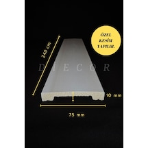 Diecor Dekoratif Boyanabilir 1 Adet 7 Cm Polistren Duvar Çıtası Beyaz 75 X 15 Model:xa236