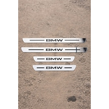 Bmw Krom Plastik 4 Parça Kapı Parlak Eşik Seti