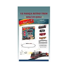 Bj2308a 18 Parça Sesli Işıklı Retro Tren