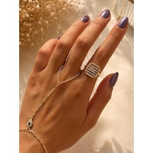 Sıra Taşlı Sekizgen Gold Küpe Çok Renli