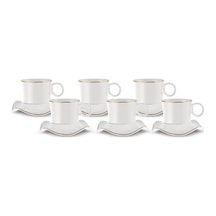 Karaca  Torba 6 Kişilik Kahve Fincanı 90 Ml Beyaz