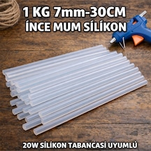 1 Kg İnce Mum Silikon Çubuk Sıcak Şeffaf Her Makinaya Uyumlu Hobi Tamir Güçlü Ve Kaliteli