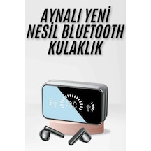 Yeni Nesil Kablosuz Kulaklık Aynalı Powerbank Özellikli Bluetooth Bağlantılı Dijital Göstergeli Renkli 26810772