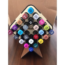 Marker Kalem Standı 24 Delikli 3mm Mdf 10 10cm Ebatında