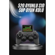 Mey İthalat S10 Gamepad 520 Oyunlu Klasik Taşınabilir Retro Oyunlar Oyun Konsolu El Atarisi