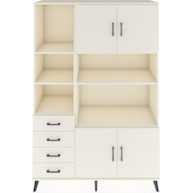 Hyperion Dolap 8 Raflı 4 Çekmeceli 4 Kapaklı 132x44x195 Aytaşı-aytaşı/aytaşı Aytası/aytası - Aytası