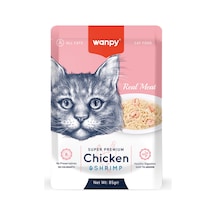 Wanpy Tavuk Karides Kedi Pouch 85 Gr