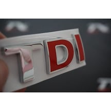Tdi Bagaj Uyumlu Krom Metal 3m 3d Yazı Logo Arma