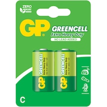 Gp Greencell Gp14G-U2 R14P Çinko Karbon Orta Boy C Pil 2'li