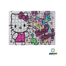 Ghostbastır Design Hello Kitty 99 Parça Ayaklı Puzzle Dekoratif Çocuk Yapbozu 0162