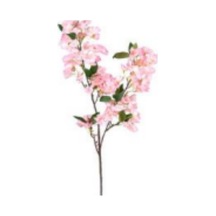 Yapay Bahar Dalı - Kiraz Çiçeği Pembe 90 Cm. Çok Renkli
