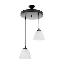 Mylights Modern Ikili Opal Camlı Sarkıt Avize En 30 Cm