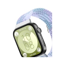 Bezos Huawei Fit 4 Star Kordon - Lila-beyaz Dfnbez