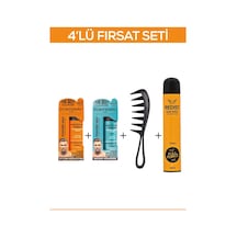 Fontenay Saç Şekillendirici Pudra Toz Wax Mat Effect Ve Ultra Strong 20gr + Şekil Tarak'ı  + Saç Spreyi 2 400ML 4'lü Set