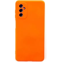 Newface Samsung Galaxy M52 5g Kılıf Nano İçi Kadife Silikon - Turuncu
