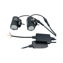 15w+15w 12-60v Space Offroad Sis Lambası Sarı Beyaz Motosiklet Set / Lass395