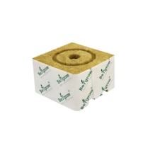 Tarımsal Kaya Yünü - Topraksız Tarım Kaya Yünü - Küp Kaya Yünü - 10 Adet - 6,5 X 6,5 X 10 Cm Tek Delikli