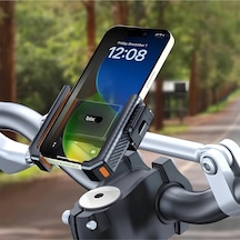Gidon Bağlantılı Bisiklet Motosiklet İçin Esnek Abs 4-7.8 İnç Telefon Tutucu 360 Dönebilen Tasarım 11