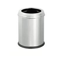 3 Lt Çemberli Çöp Kovası Metalik Gri