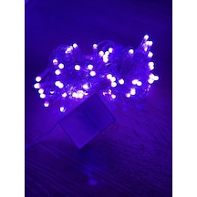 10m 100 Led Damla Uçlu Pembe Işık Şeffaf Kablo Renkli
